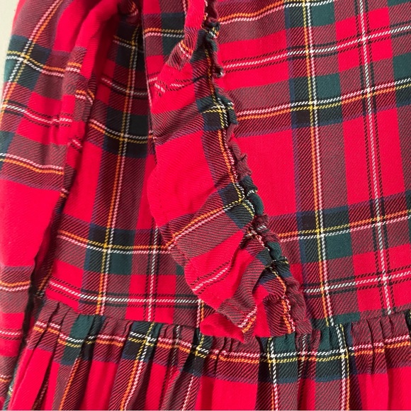 H&M Christmas red tartan plaid toddler girl's dress bundle size 3-4 - Picture 3 of 13